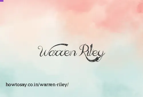 Warren Riley