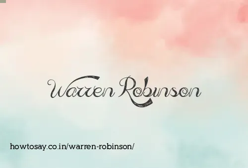 Warren Robinson