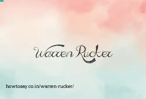 Warren Rucker