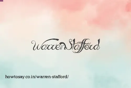 Warren Stafford