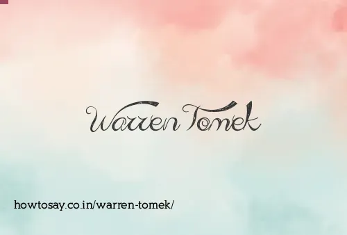 Warren Tomek