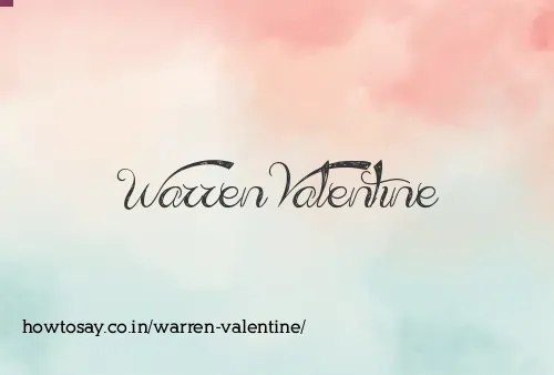 Warren Valentine