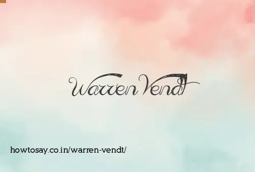 Warren Vendt