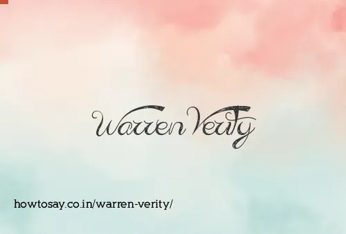 Warren Verity