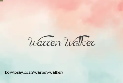 Warren Walker