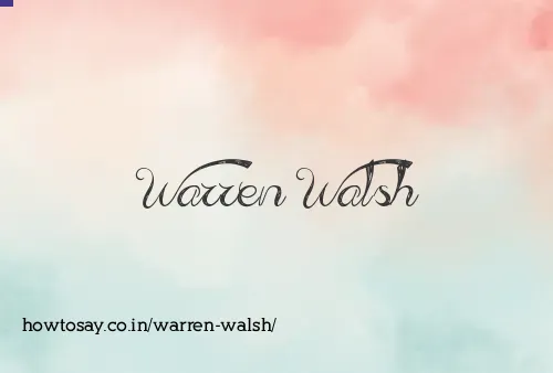 Warren Walsh