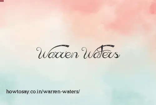 Warren Waters