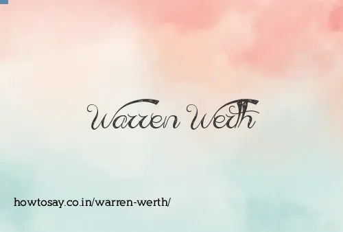 Warren Werth