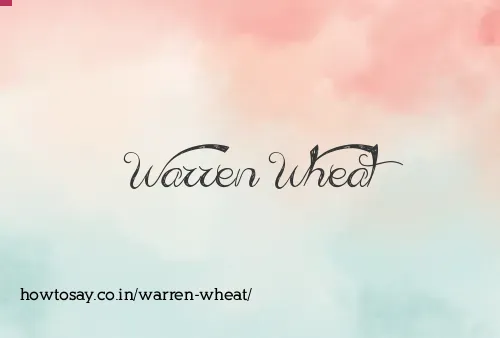 Warren Wheat
