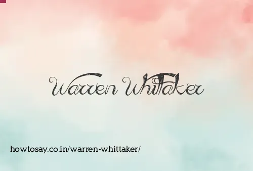 Warren Whittaker