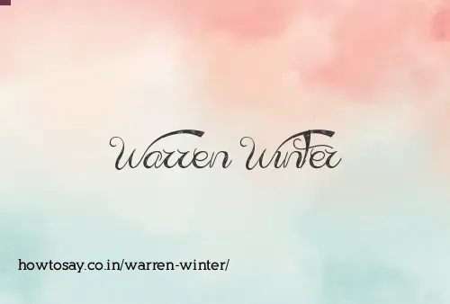 Warren Winter