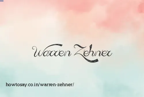 Warren Zehner