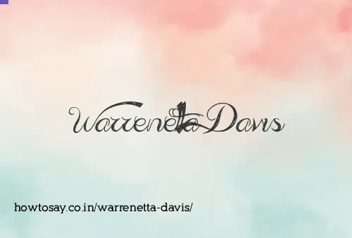 Warrenetta Davis