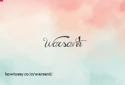 Warsanti