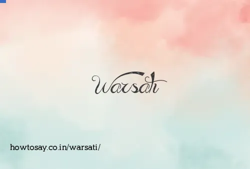 Warsati