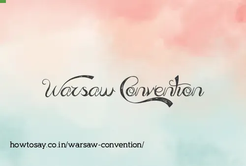 Warsaw Convention