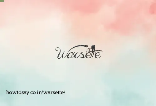 Warsette