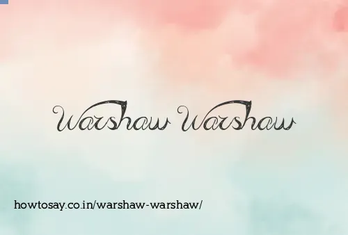 Warshaw Warshaw