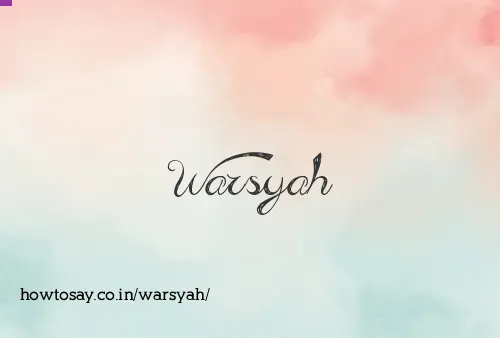 Warsyah
