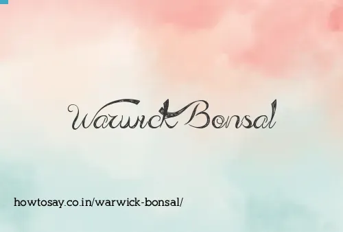 Warwick Bonsal