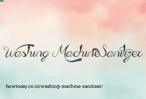 Washing Machine Sanitizer