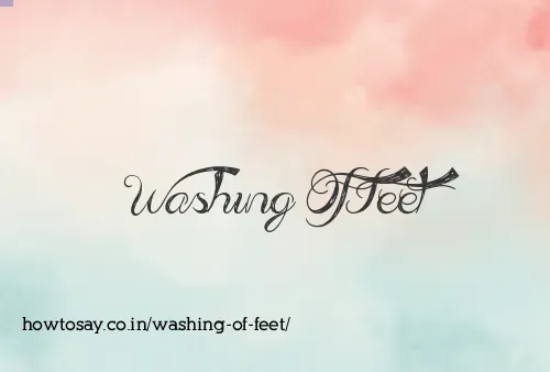 Washing Of Feet