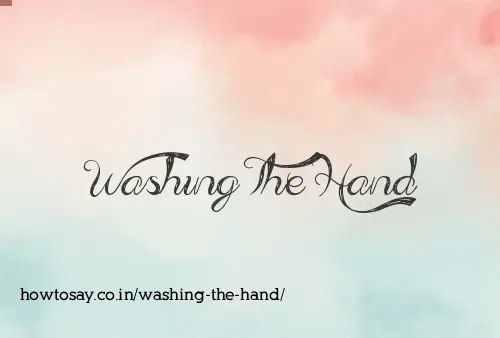 Washing The Hand