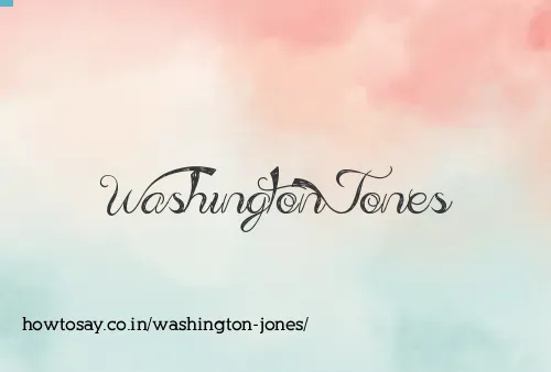 Washington Jones