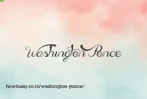 Washington Ponce