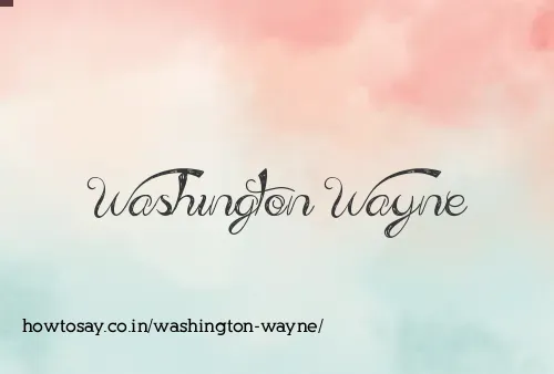 Washington Wayne