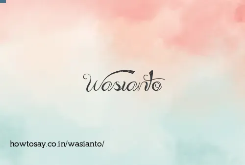 Wasianto