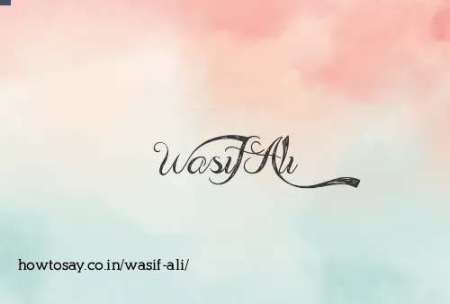 Wasif Ali