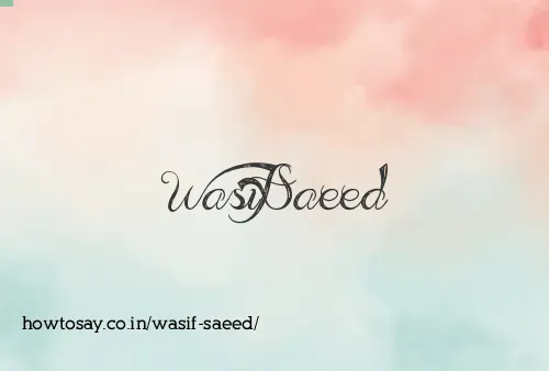 Wasif Saeed