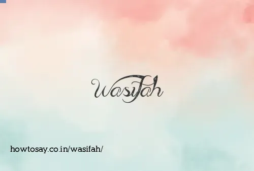 Wasifah