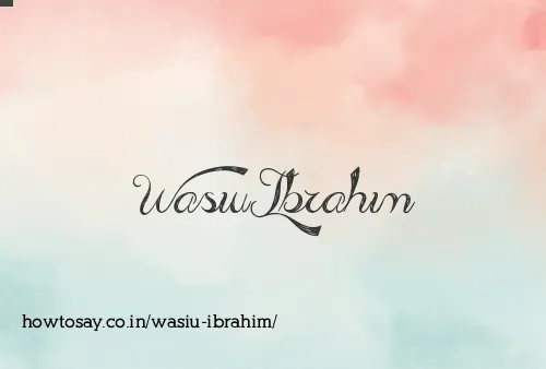 Wasiu Ibrahim