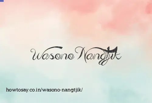 Wasono Nangtjik