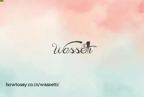 Wassetti