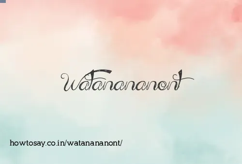 Watanananont