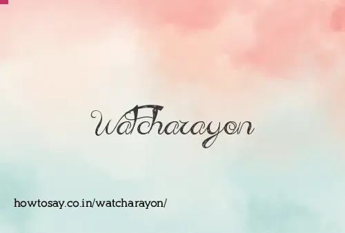 Watcharayon