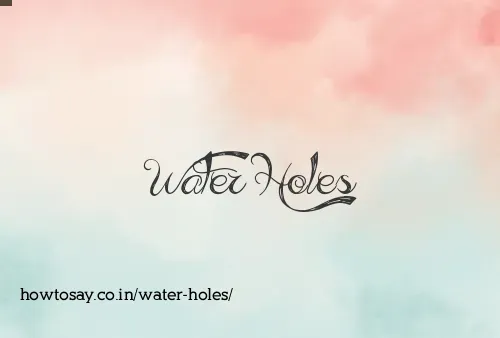Water Holes