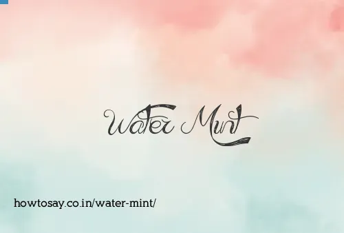 Water Mint