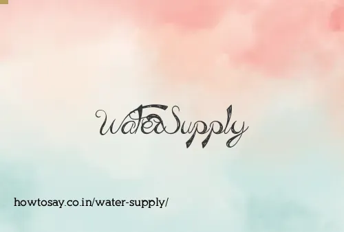 Water Supply