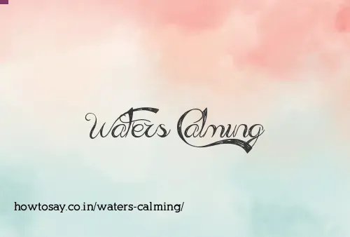 Waters Calming