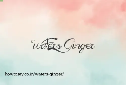 Waters Ginger