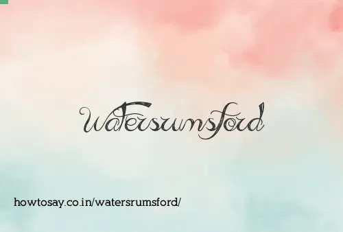 Watersrumsford