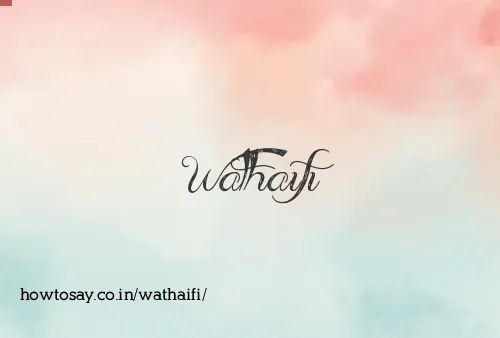 Wathaifi