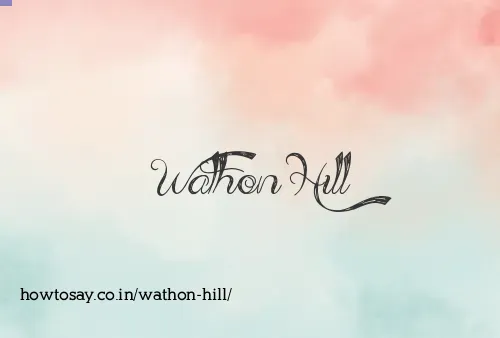 Wathon Hill