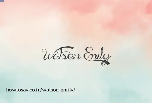 Watson Emily