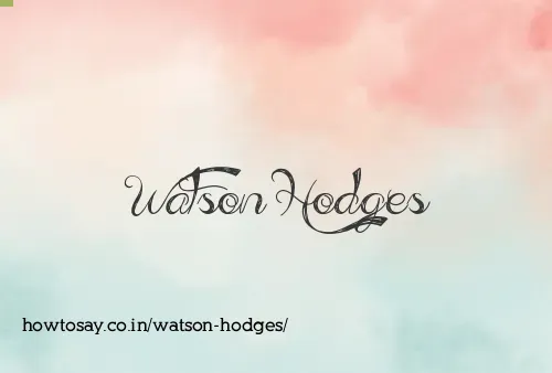 Watson Hodges