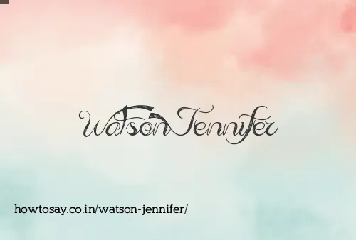 Watson Jennifer
